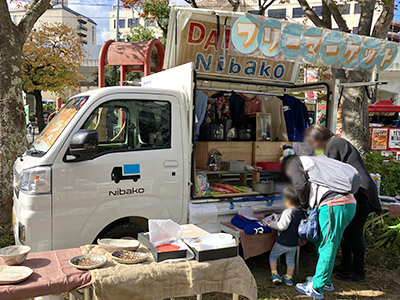 フリーマーケットの様子